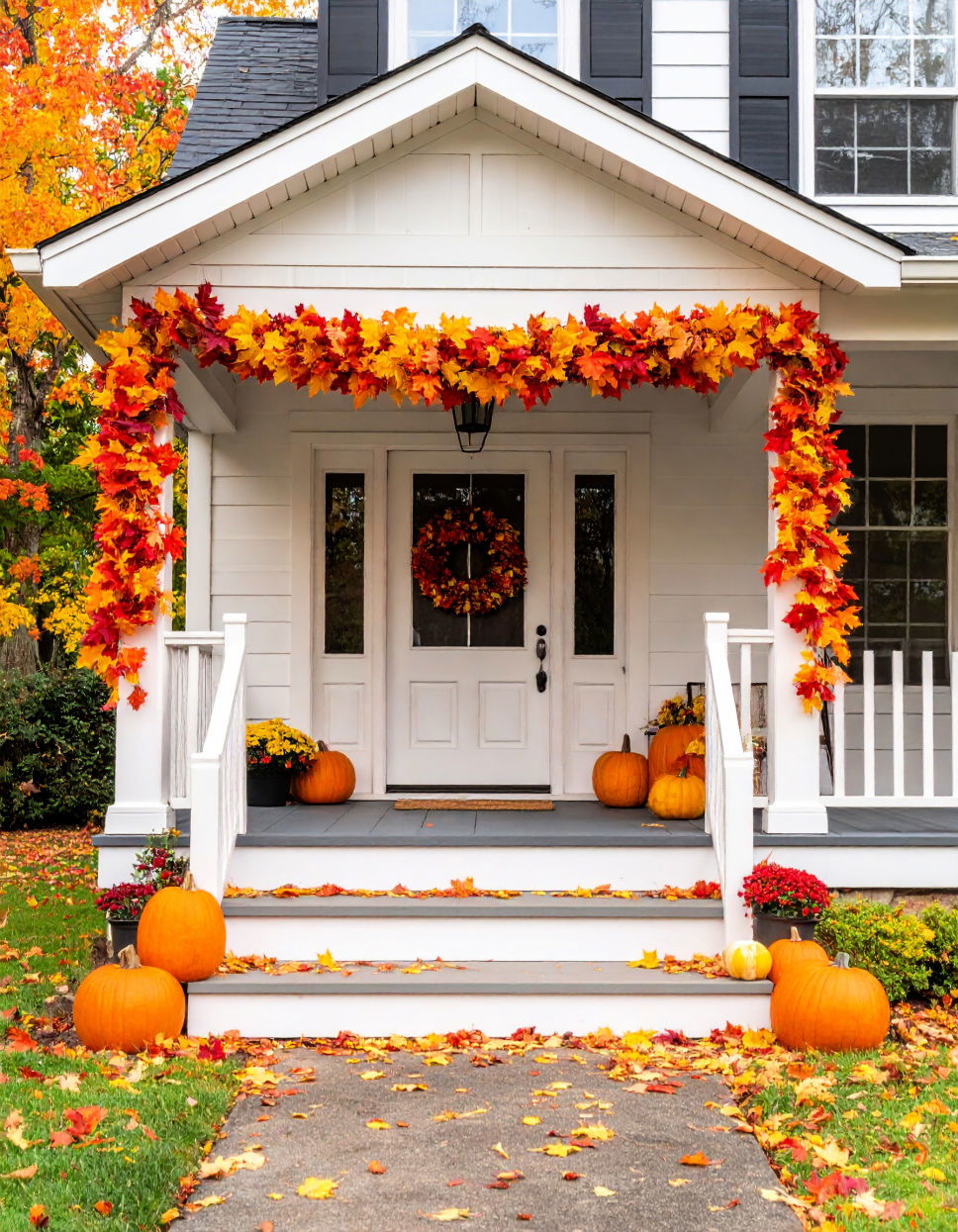 Leaf Garland Around the Door