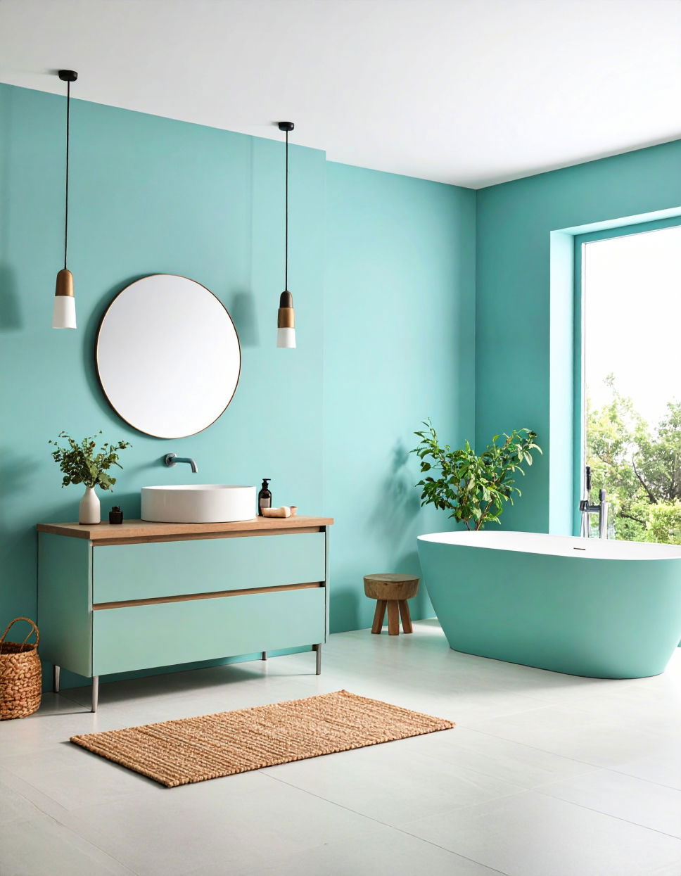 Light Aqua Calming Paint Colors