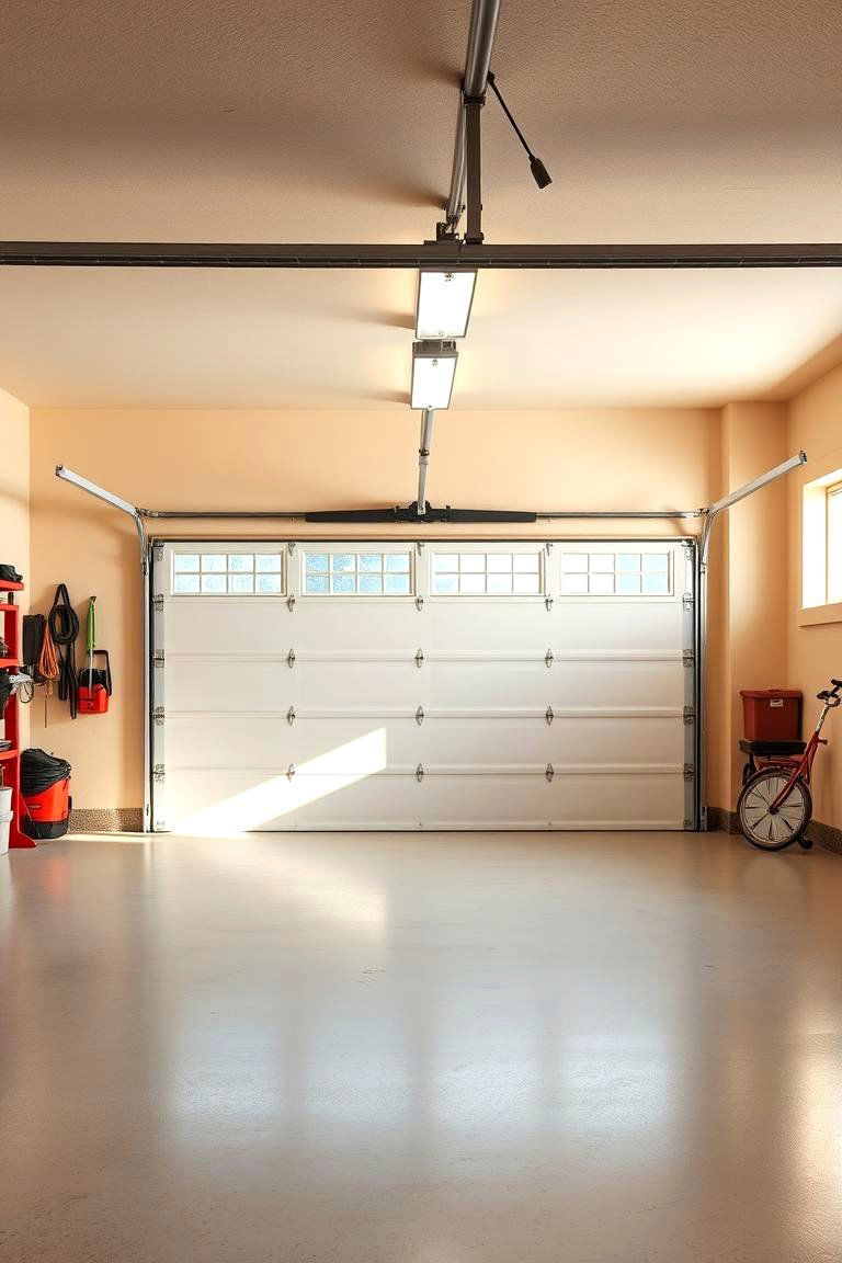 Light Beige for Versatility and Brightness - 25 Garage Wall Paint Ideas
