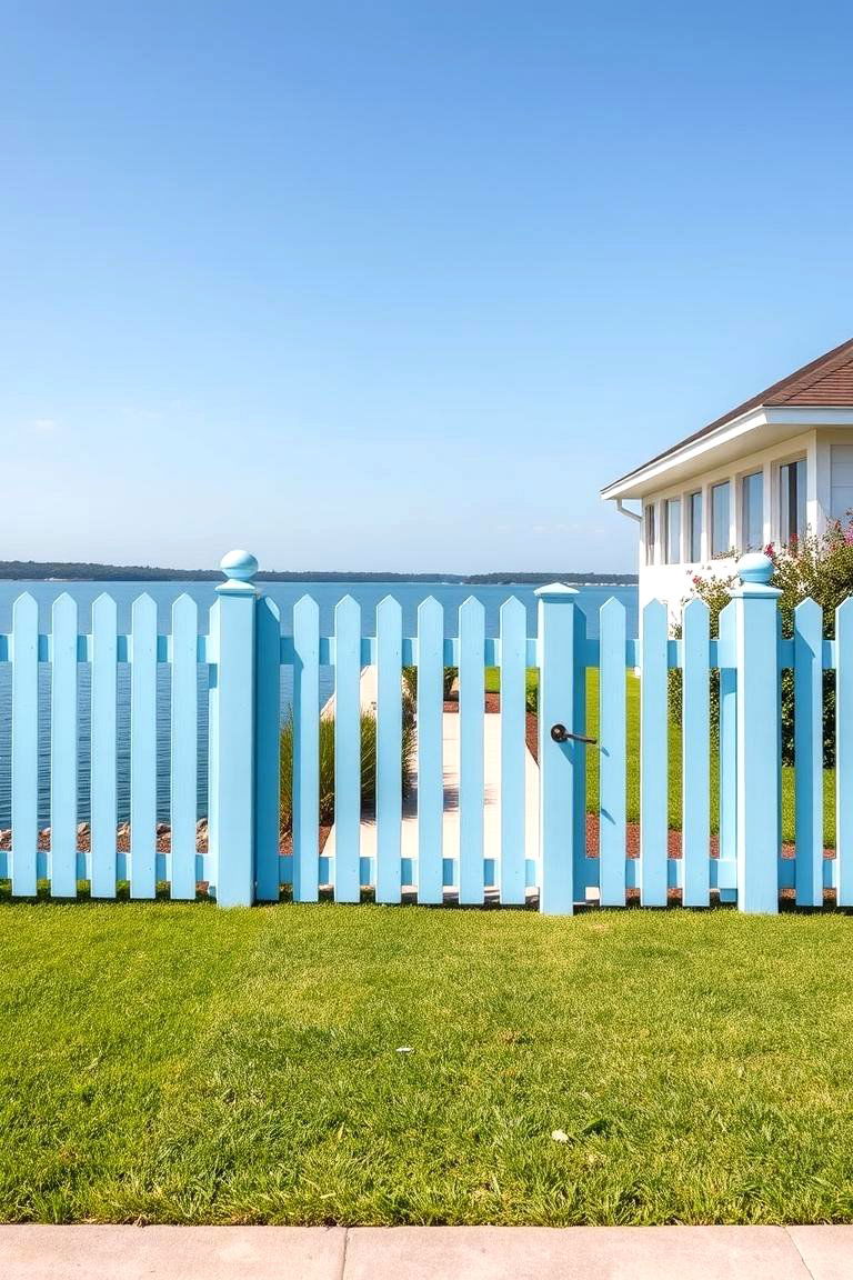 Light Blue for a Refreshing Sky Inspired Look - 25 Vinyl Fence Colors