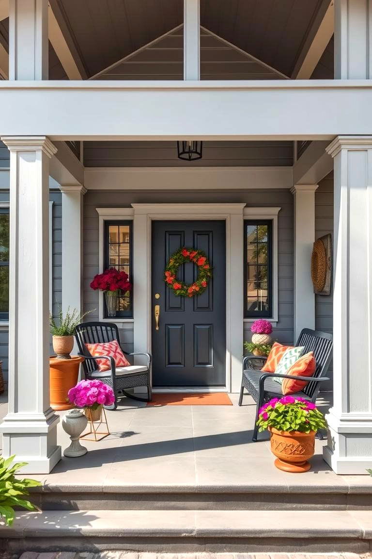 Light Charcoal for Balanced Depth - 25 Porch Paint Colors