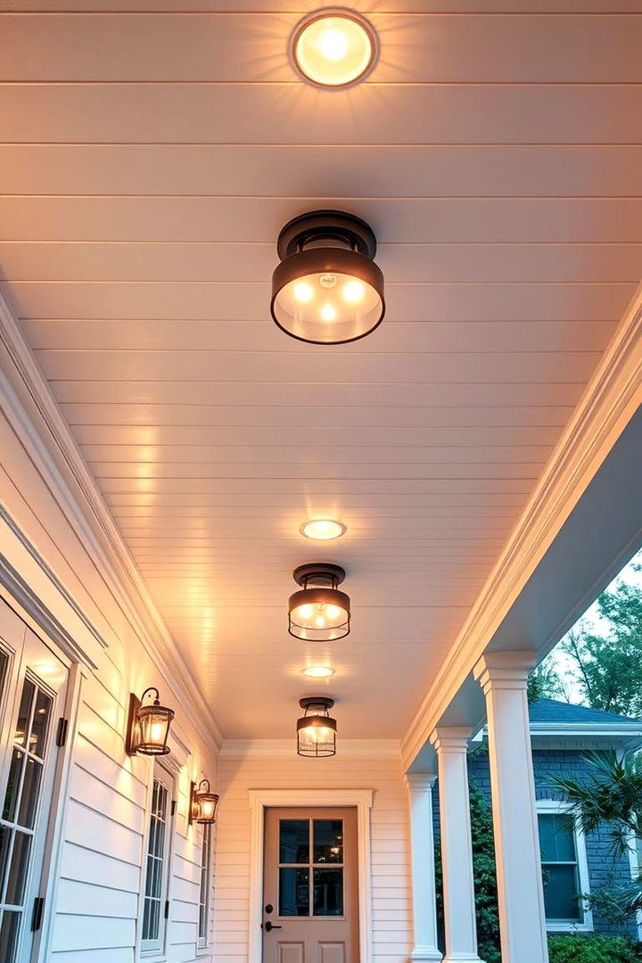 Light Fixtures to Complement Vinyl Ceilings - 25 Vinyl Porch Ceiling Ideas