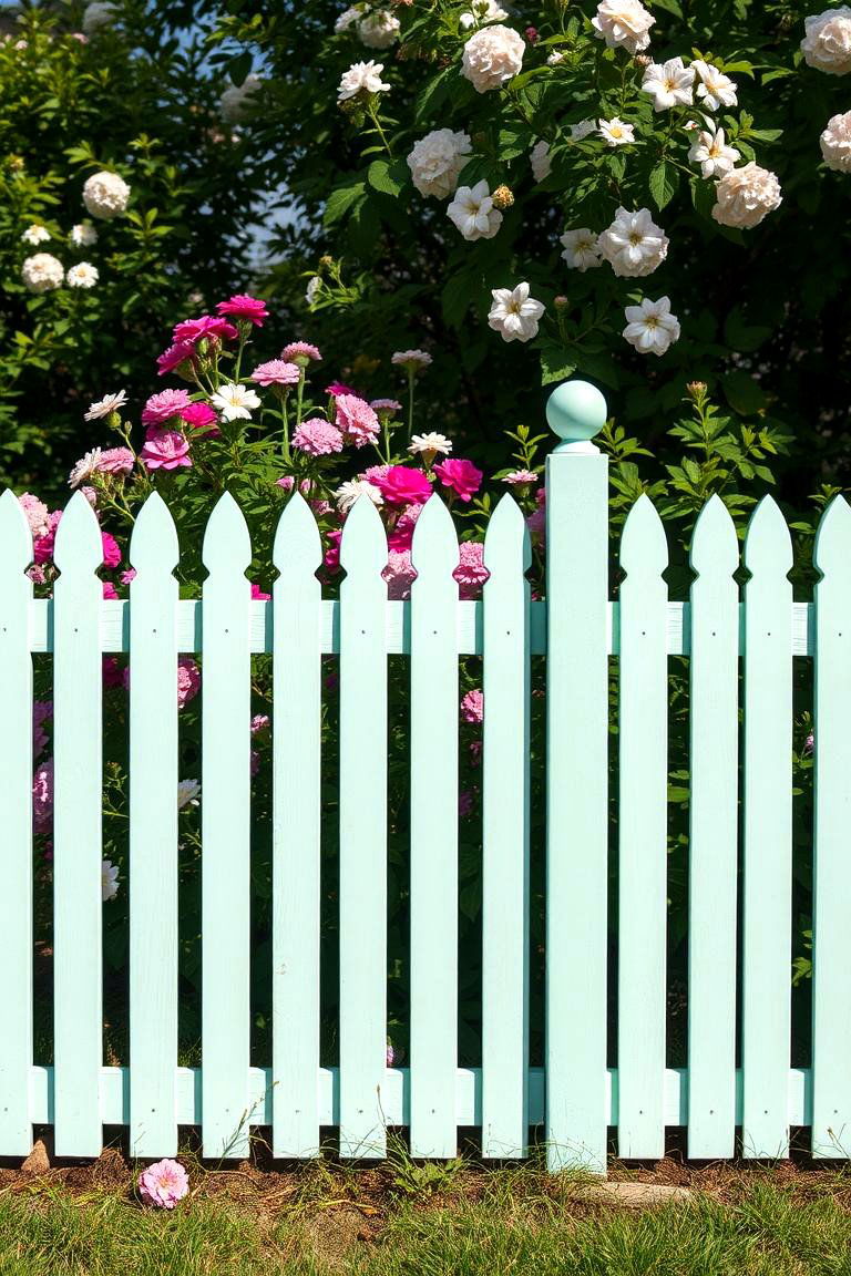 Light Mint for a Refreshing and Inviting Feel - 25 Fence Paint Colours