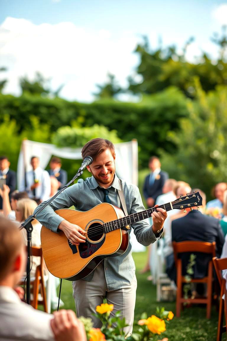 Live Acoustic Music - 25 Garden Wedding Ideas