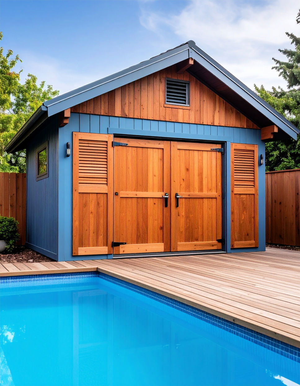 Lockable Pool Shed for Security