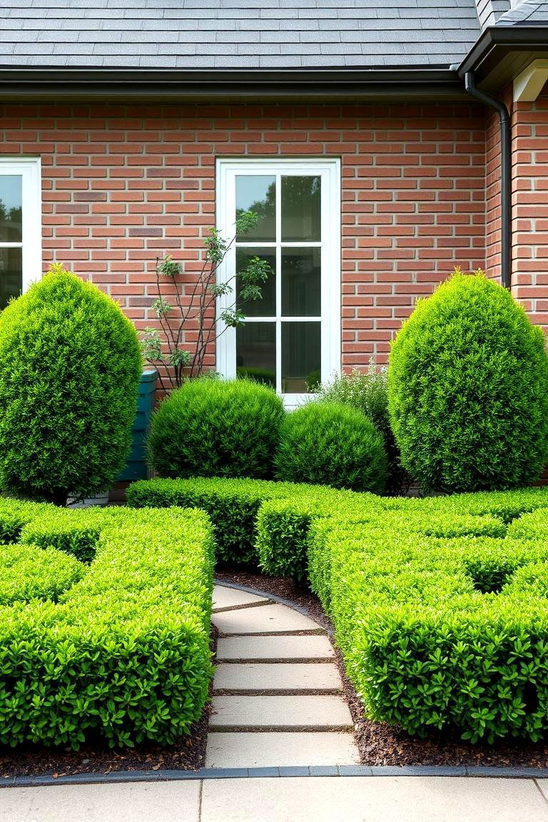 Low Maintenance Boxwood Borders - 25 Front Yard Boxwood Designs