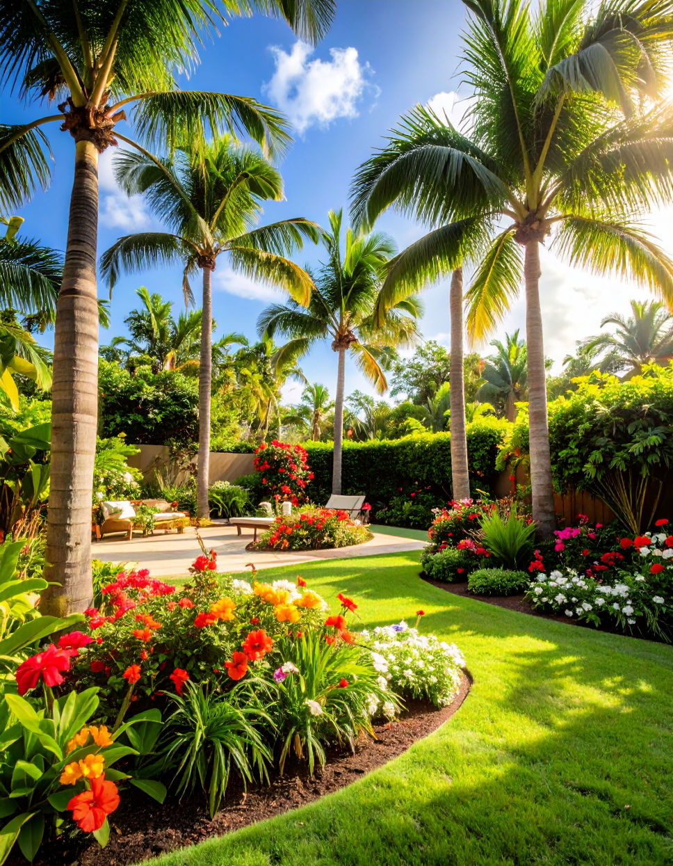 Lush Greenery with Tropical Plants Tropical Backyard Ideas