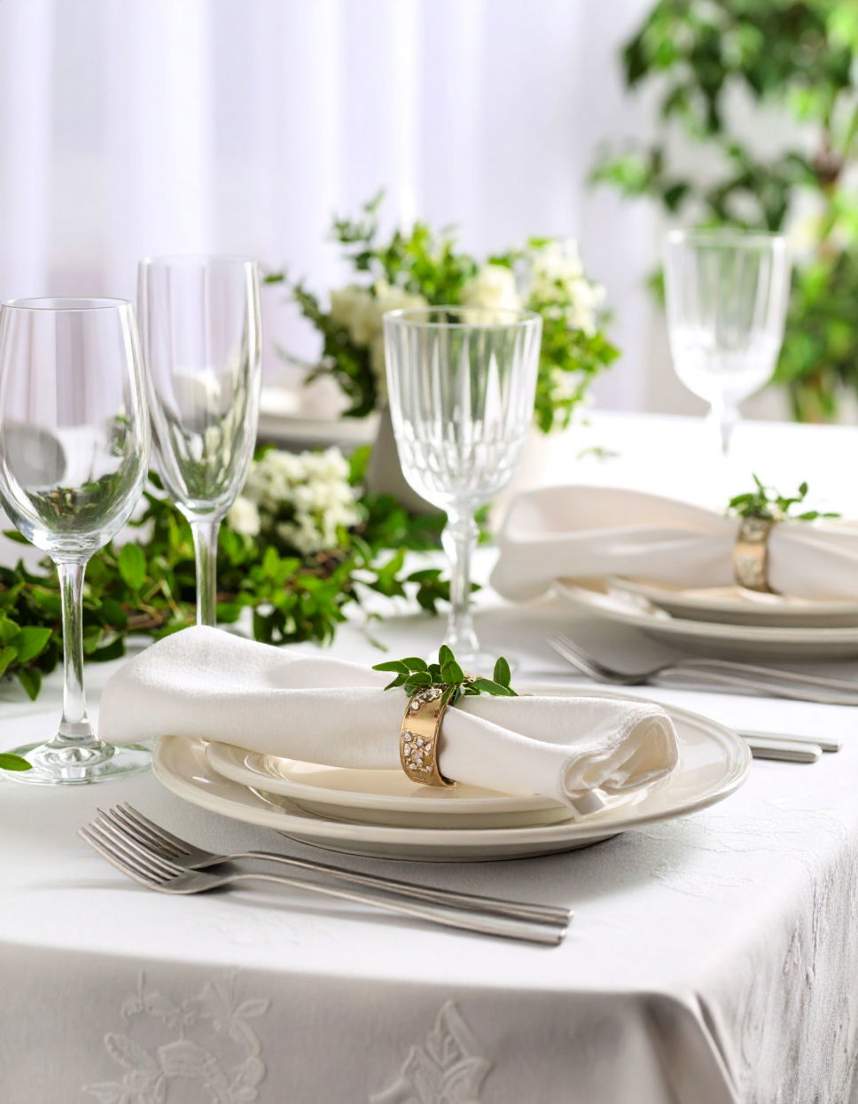 Luxurious Table Linens and Settings