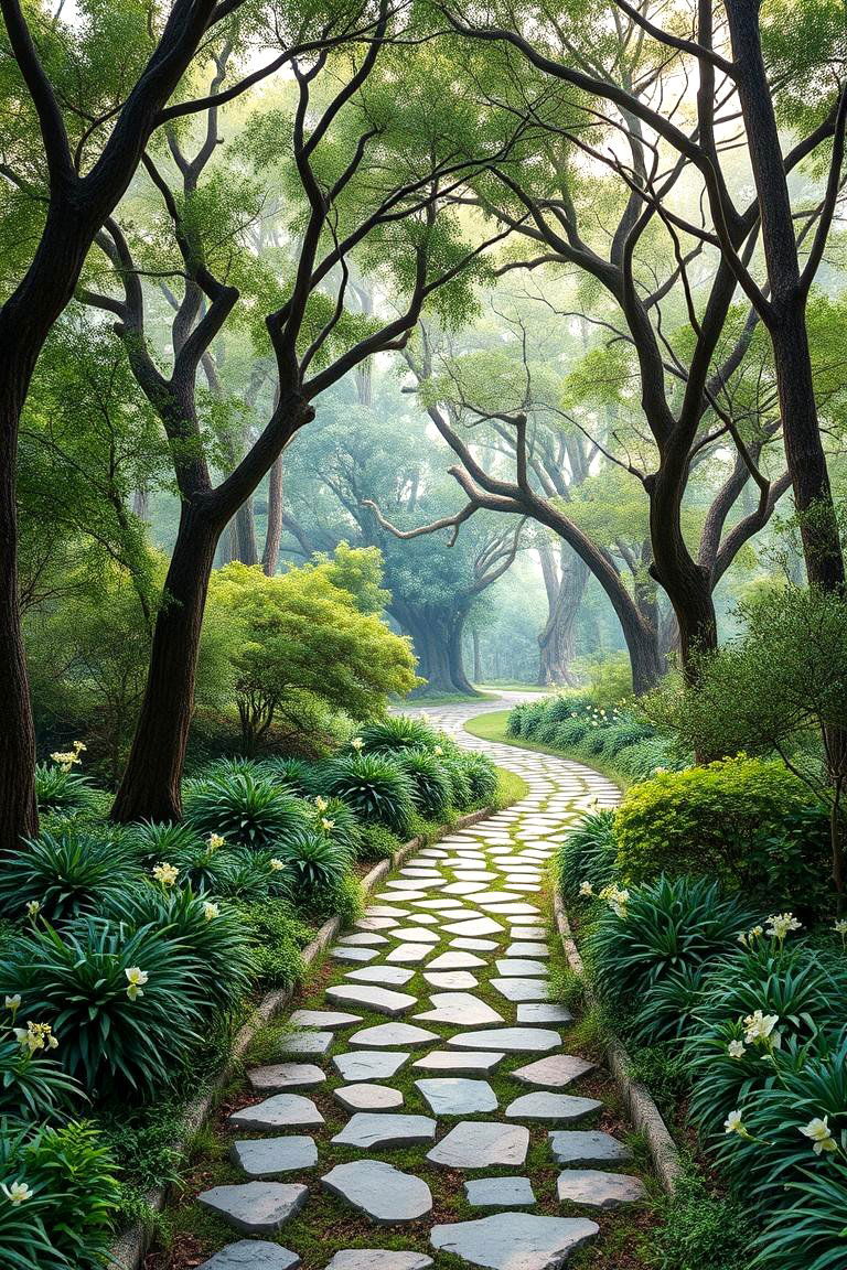 Magical Forest Path Escape into a Hidden World - 25 Garden Mural Ideas