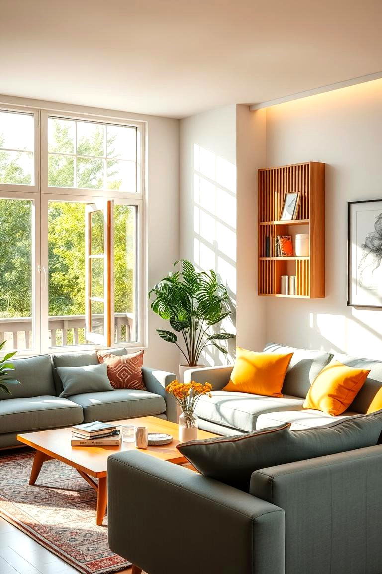 Maintain Fresh Air Circulation - 25 Feng Shui Living Room Ideas