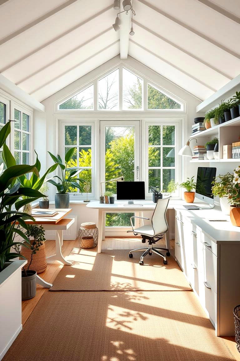 Make It a Functional Home Office - 25 Garden Room Ideas