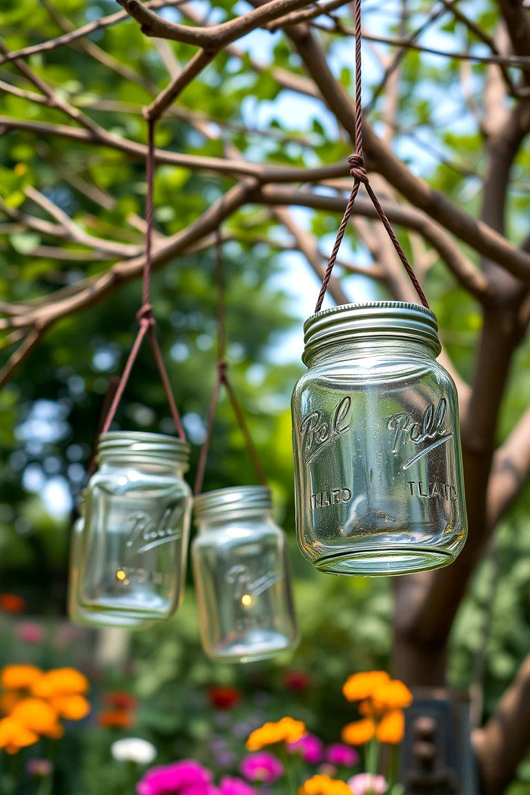Mason Jars with Decorative Handles - 25 Mason Jar Centerpiece Ideas