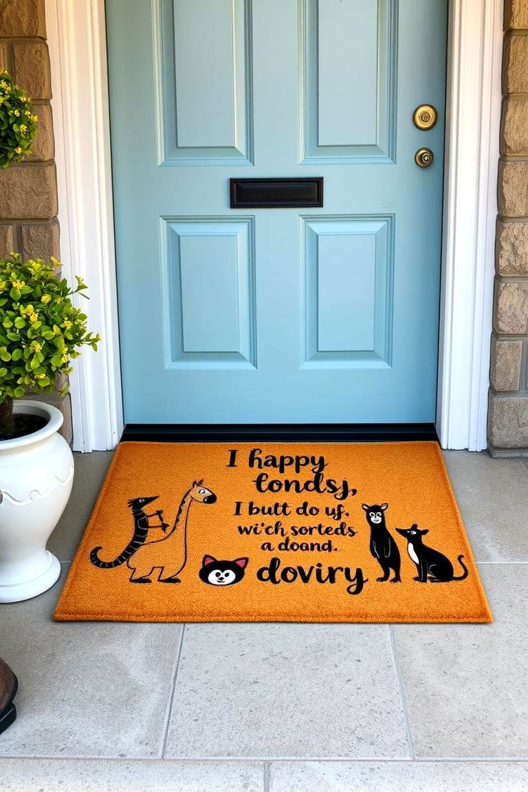 Mats with Funny Illustrations - 25 Front Door Mat Ideas