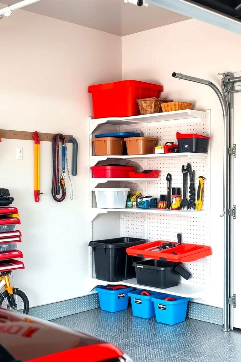 Maximize Corner Space with Shelving - 25 Garage Storage Ideas