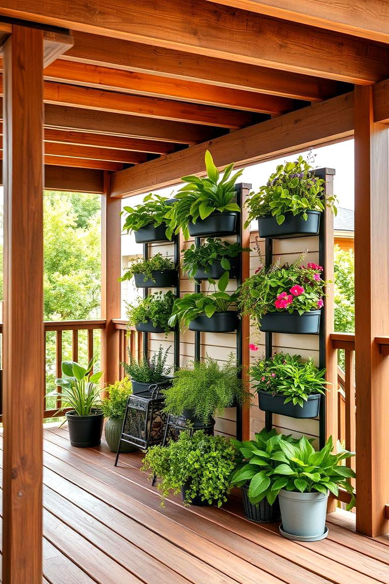 Maximizing Space with Vertical Gardens - 25 Under Deck Landscaping Ideas