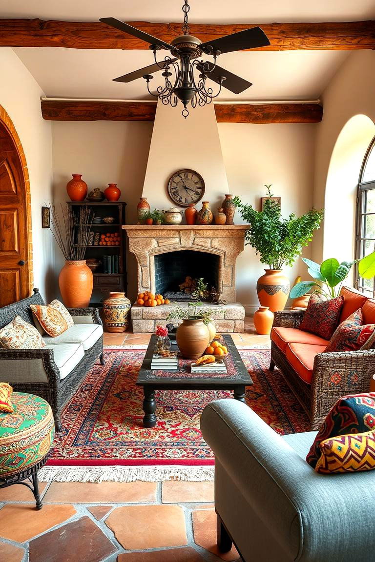 Mediterranean Inspired Decor - 25 Tuscan Living Room Ideas