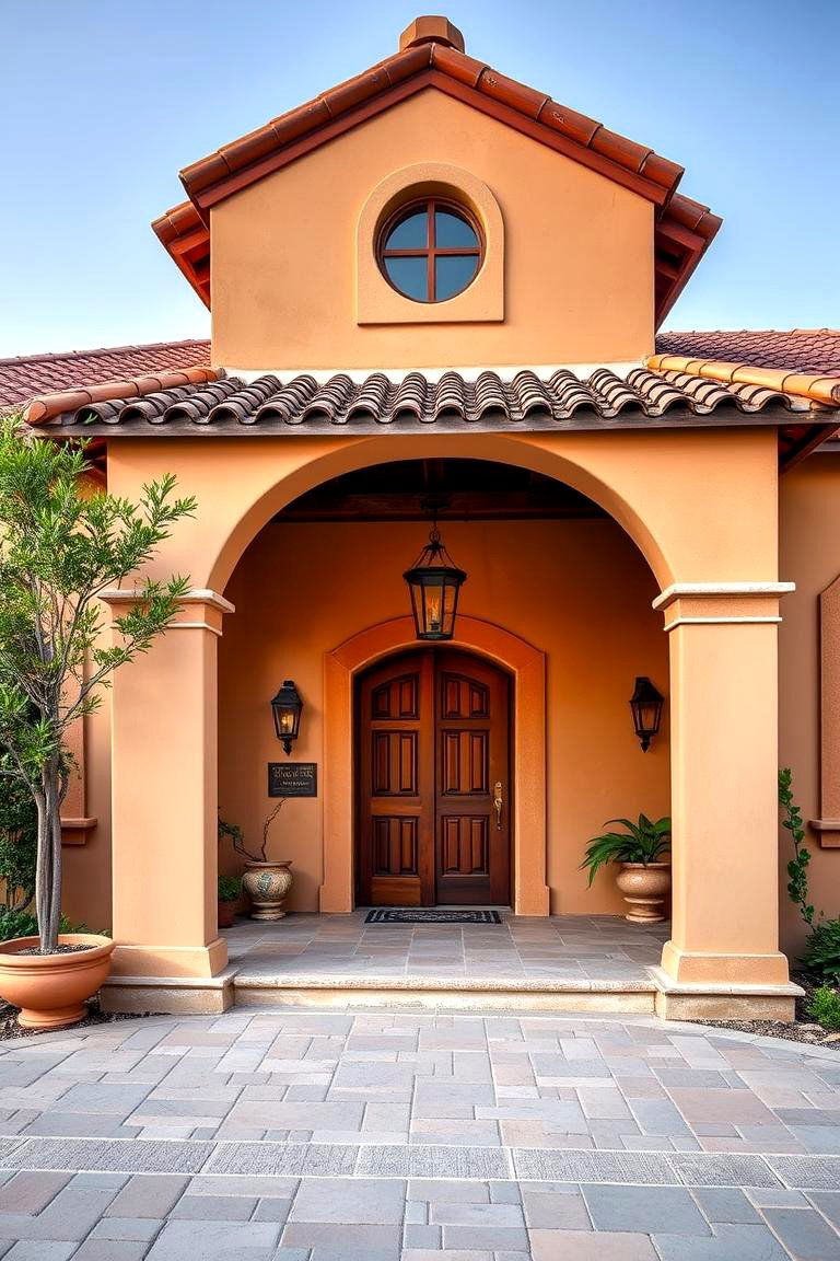 Mediterranean Style Car Porch - 25 Car Porch Design Ideas