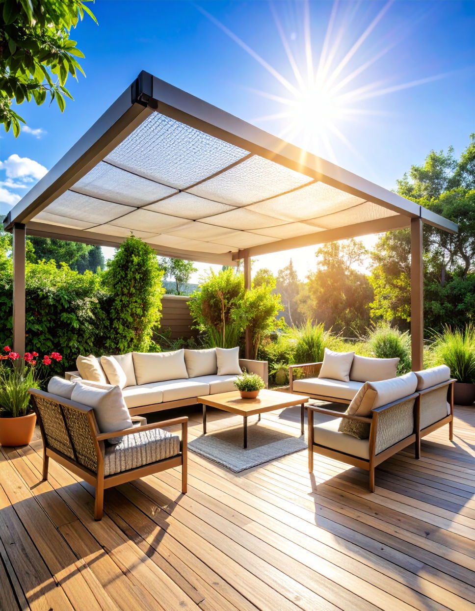 Mesh Awnings for Enhanced Airflow