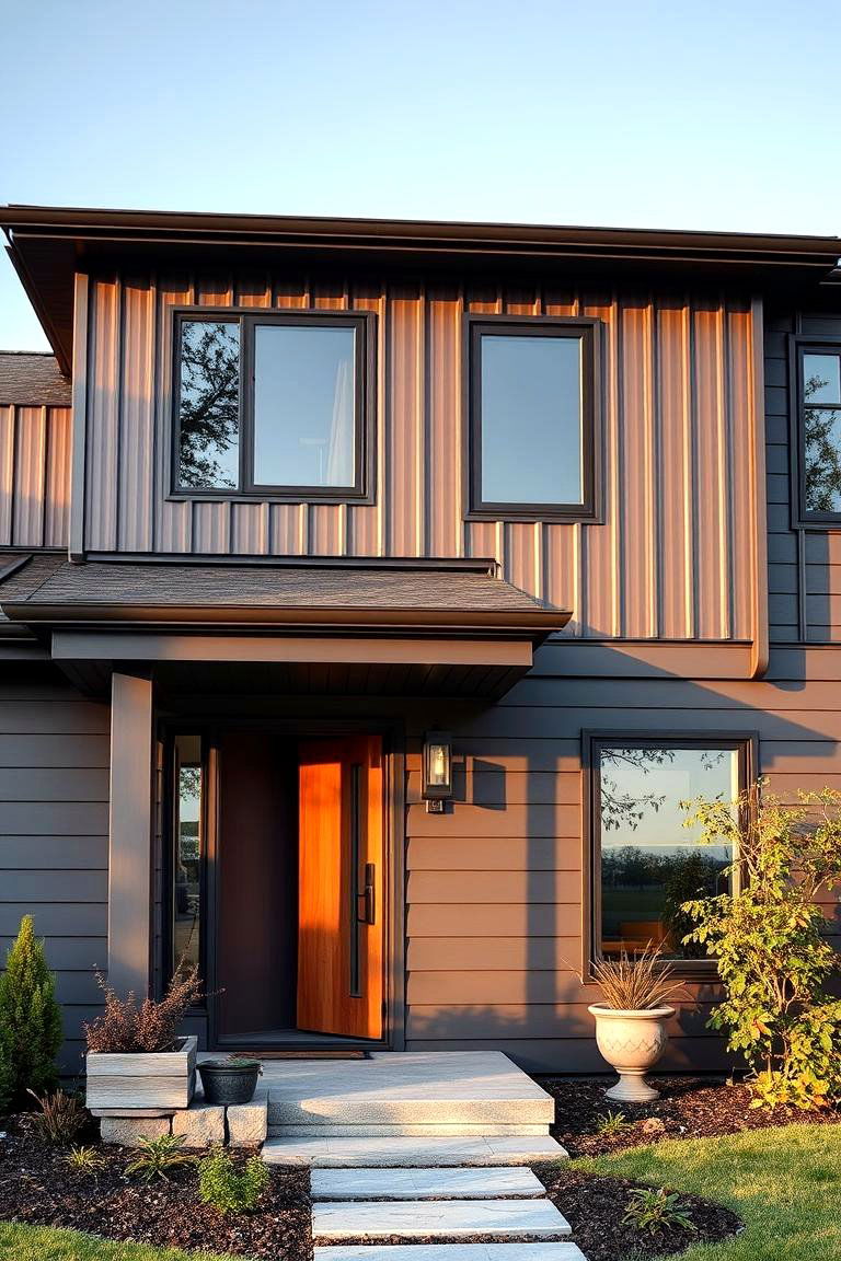 Metal Siding for a Modern Appeal - 25 Exterior House Siding Ideas