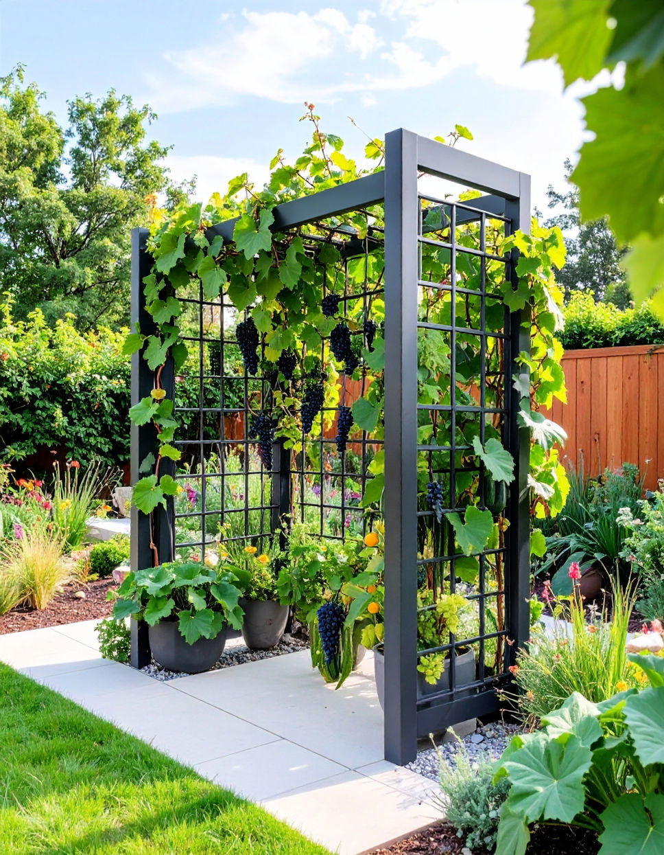 Metal Trellis for Modern Elegance Trellis Ideas