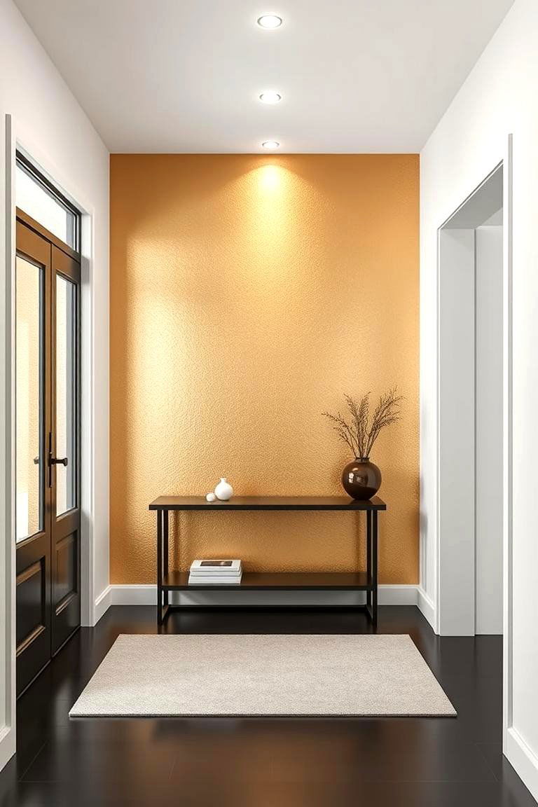 Metallic Accent Wall - 25 Feature Wall Ideas