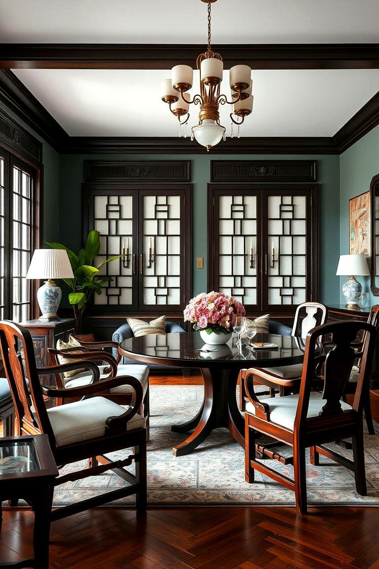 Ming Style Chairs for Classic Appeal - 25 Chinoiserie Living Room Ideas