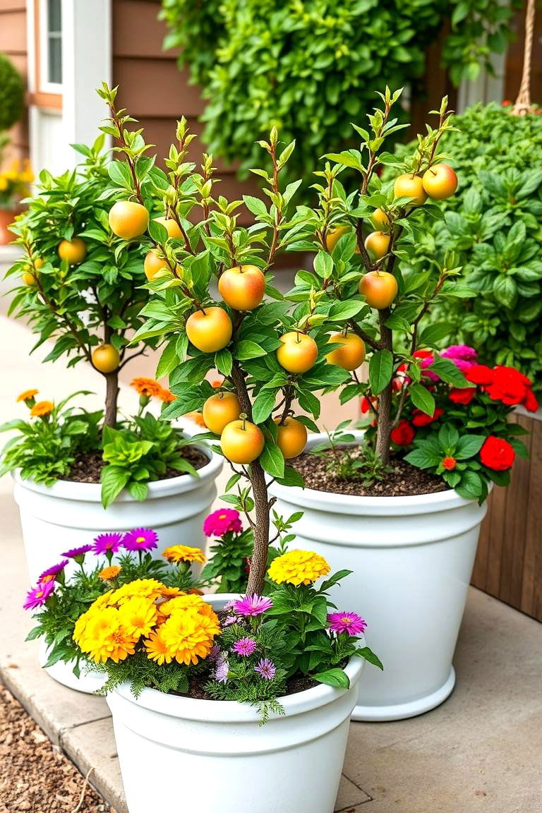 Miniature Apple Orchard Planter - 25 Fall Planter Ideas