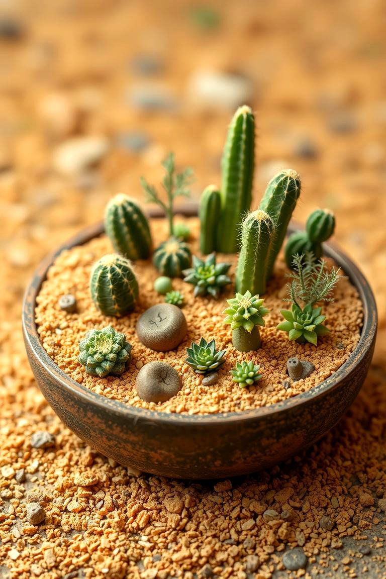 Miniature Desert Fairy Garden - 25 Fairy Garden Container Ideas