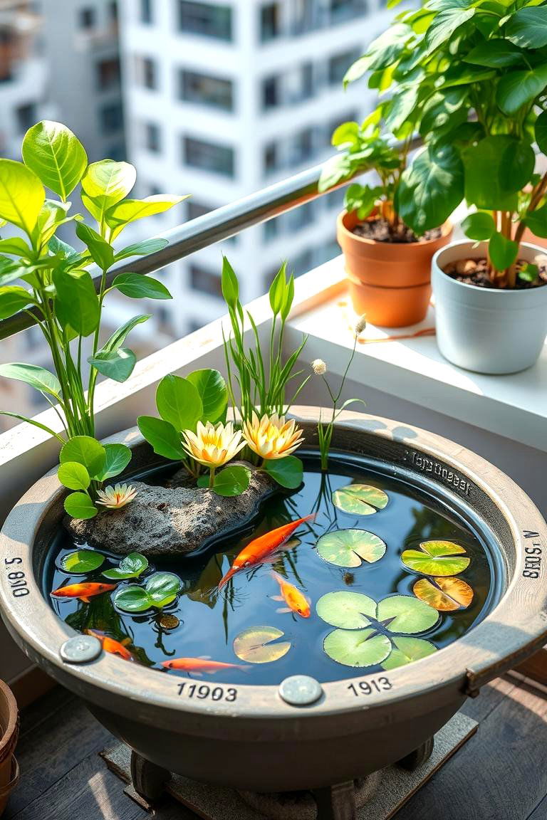 Miniature Pond - 25 Fish Pond Ideas