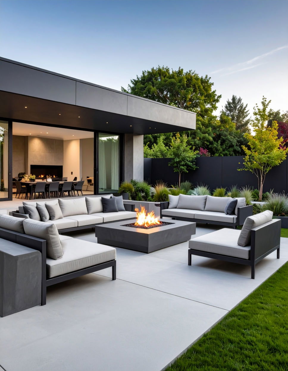 Minimalist Concrete Patio