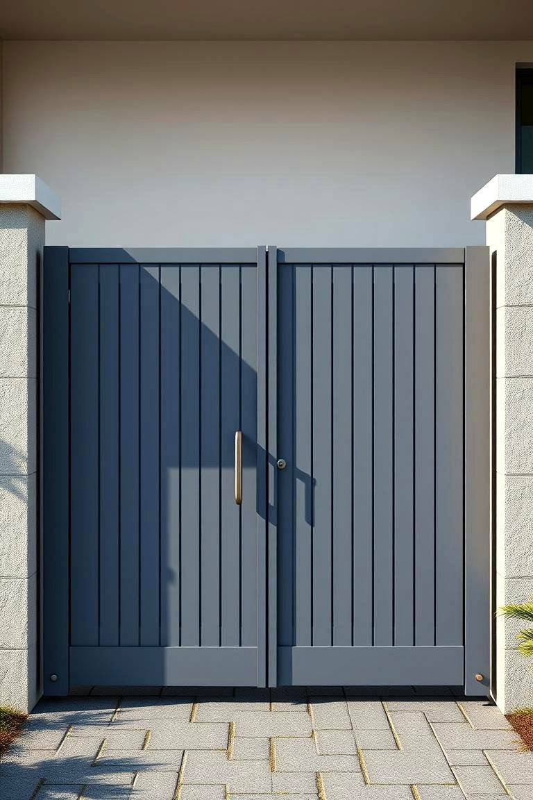 Minimalist Gate for a Clean Contemporary Look - 25 Fence Gate Ideas