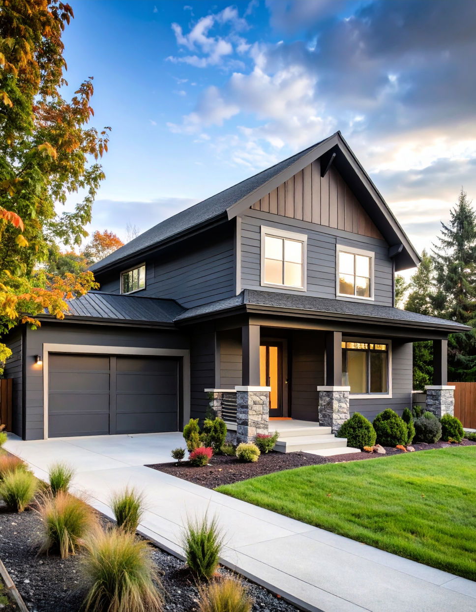 Minimalist Two Tone Siding Two tone Siding Designs