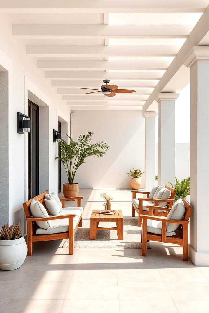 Minimalist Veranda with Sleek Design - 25 Veranda Ideas