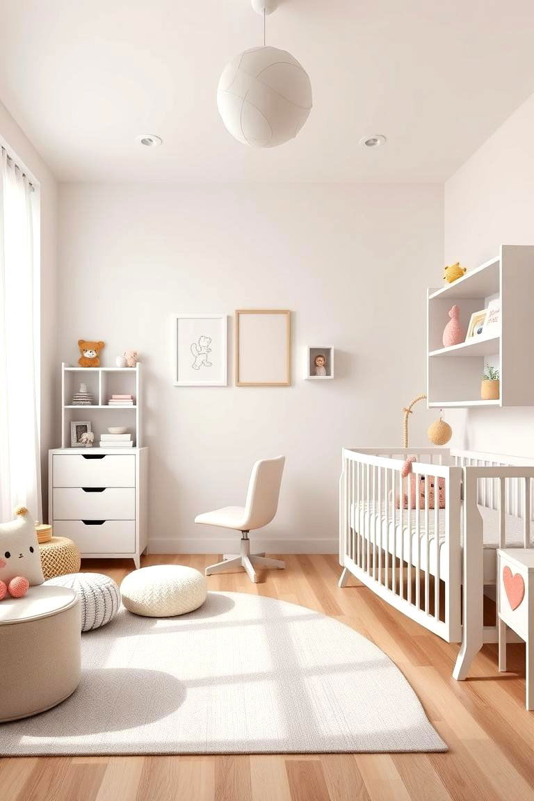Minimalistic Furniture for a Clutter Free Space - 25 Toddler Room Ideas