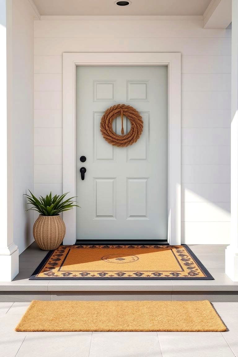 Minimalistic Mats for Subtle Style - 25 Front Door Mat Ideas