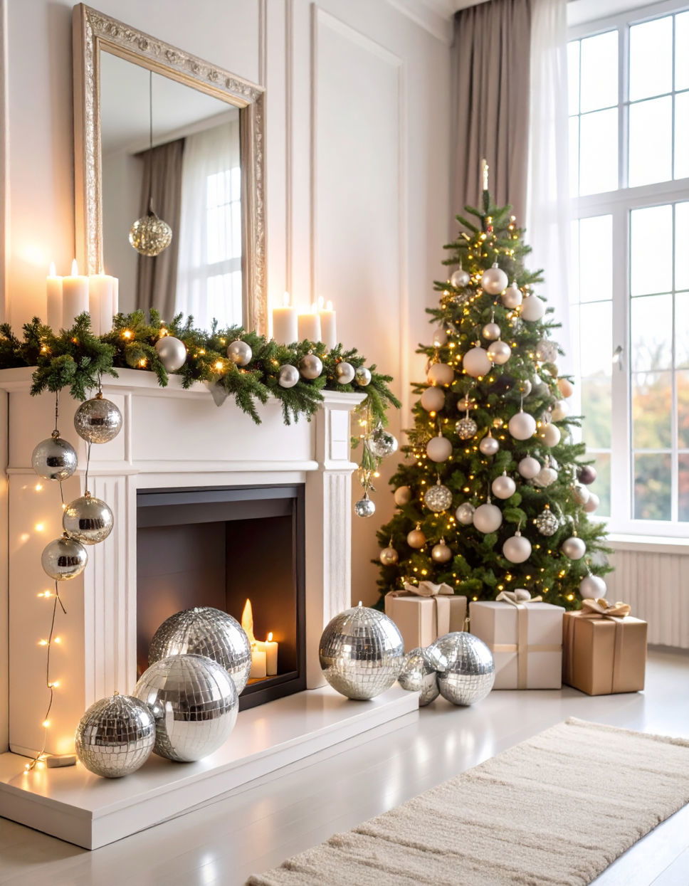 Mirror Ball Garland for Reflective Sparkle