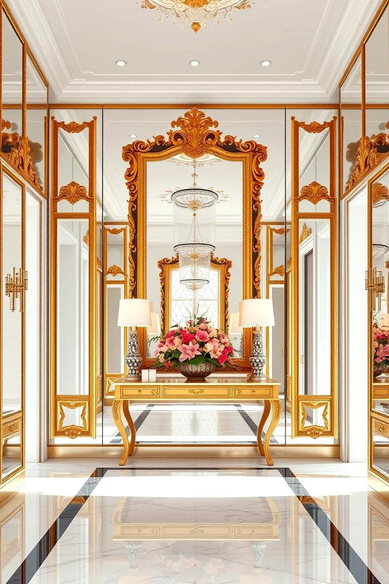 Mirrored Wall - 25 Feature Wall Ideas