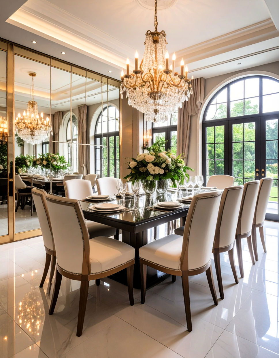 Mirrored Walls for Expanded Space and Light