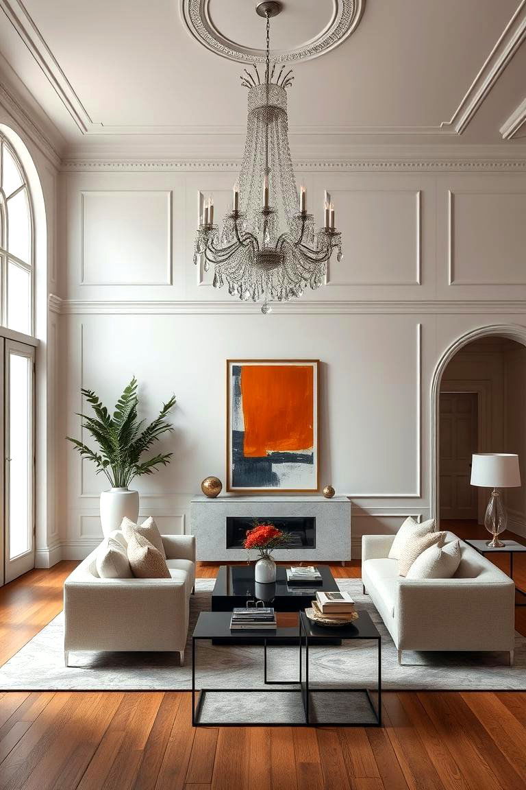 Mix Classic with Modern Elements - 25 French Interior Design Ideas