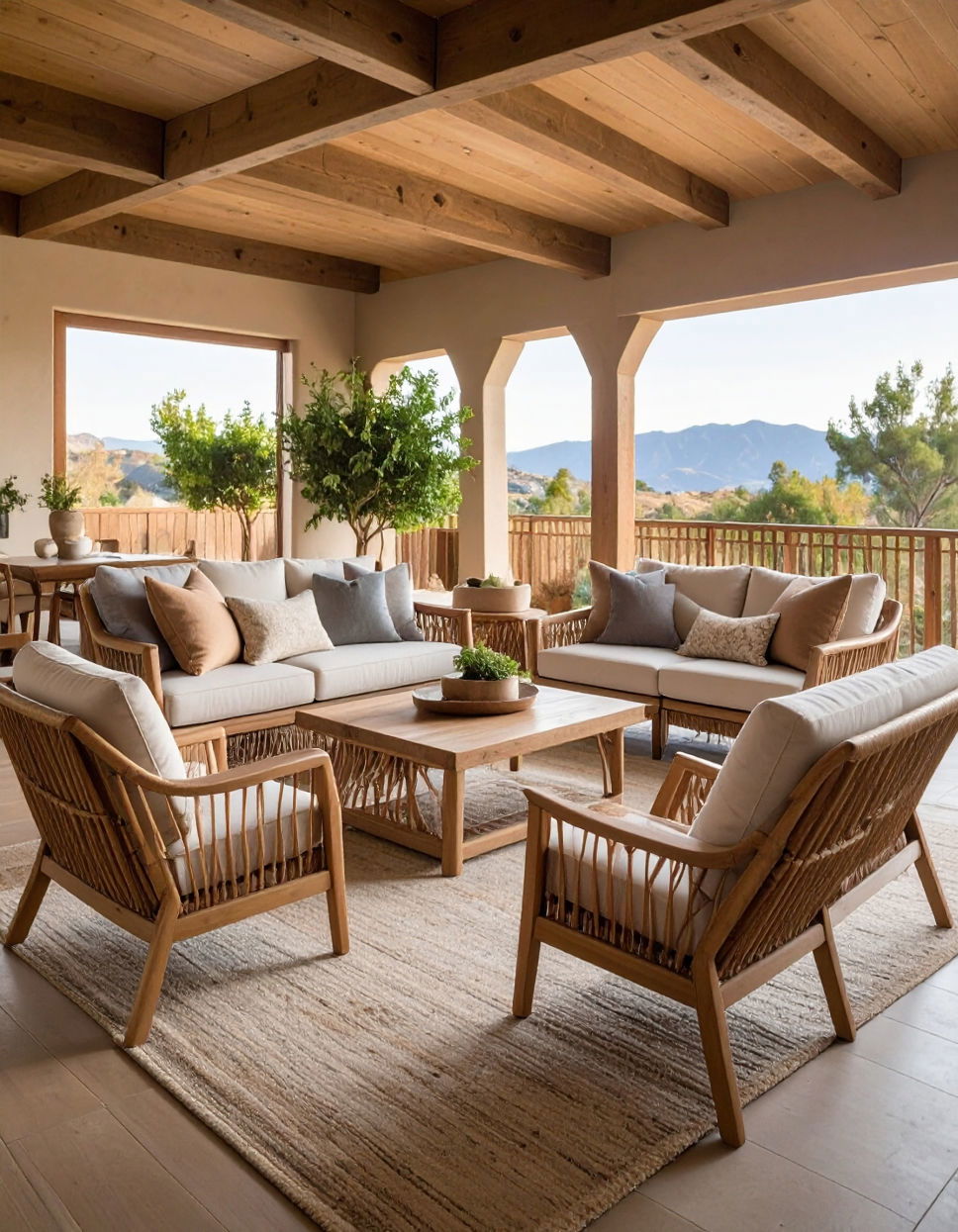Mix Indoor Furniture with Outdoor Elements