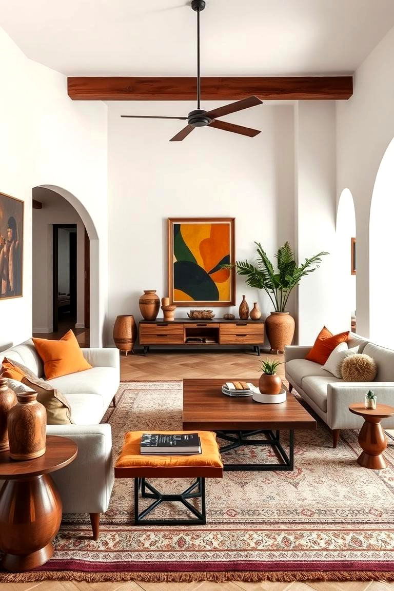 Mix Modern and Traditional Elements - 25 Spanish Style Living Room Ideas