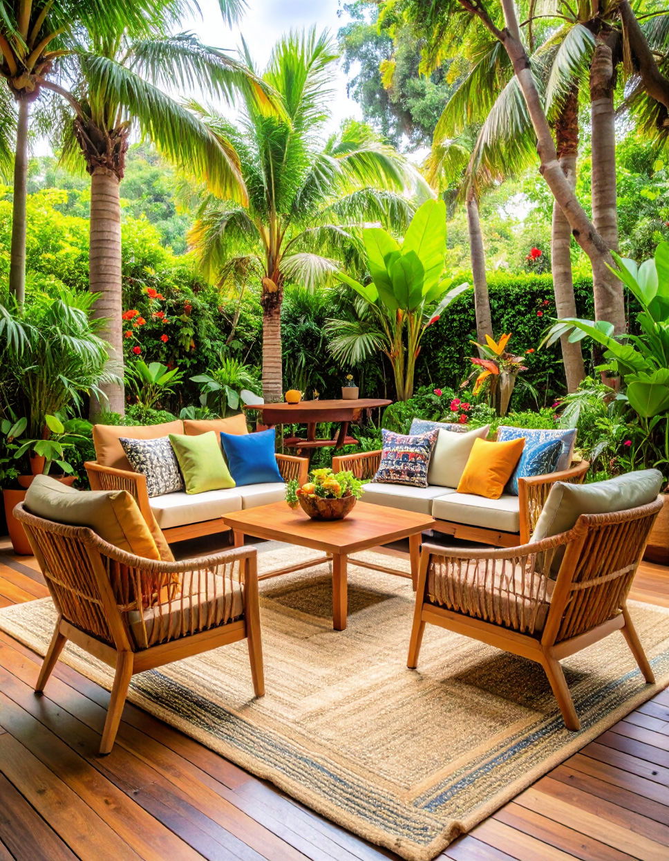 Mix and Match Tropical Furniture Styles Tropical Patio Ideas