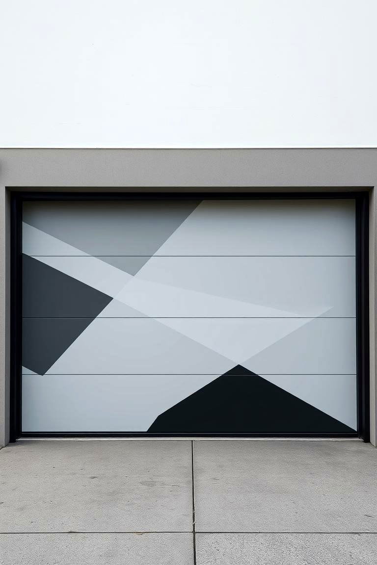Modern Art and Minimalist Designs - 25 Garage Door Murals
