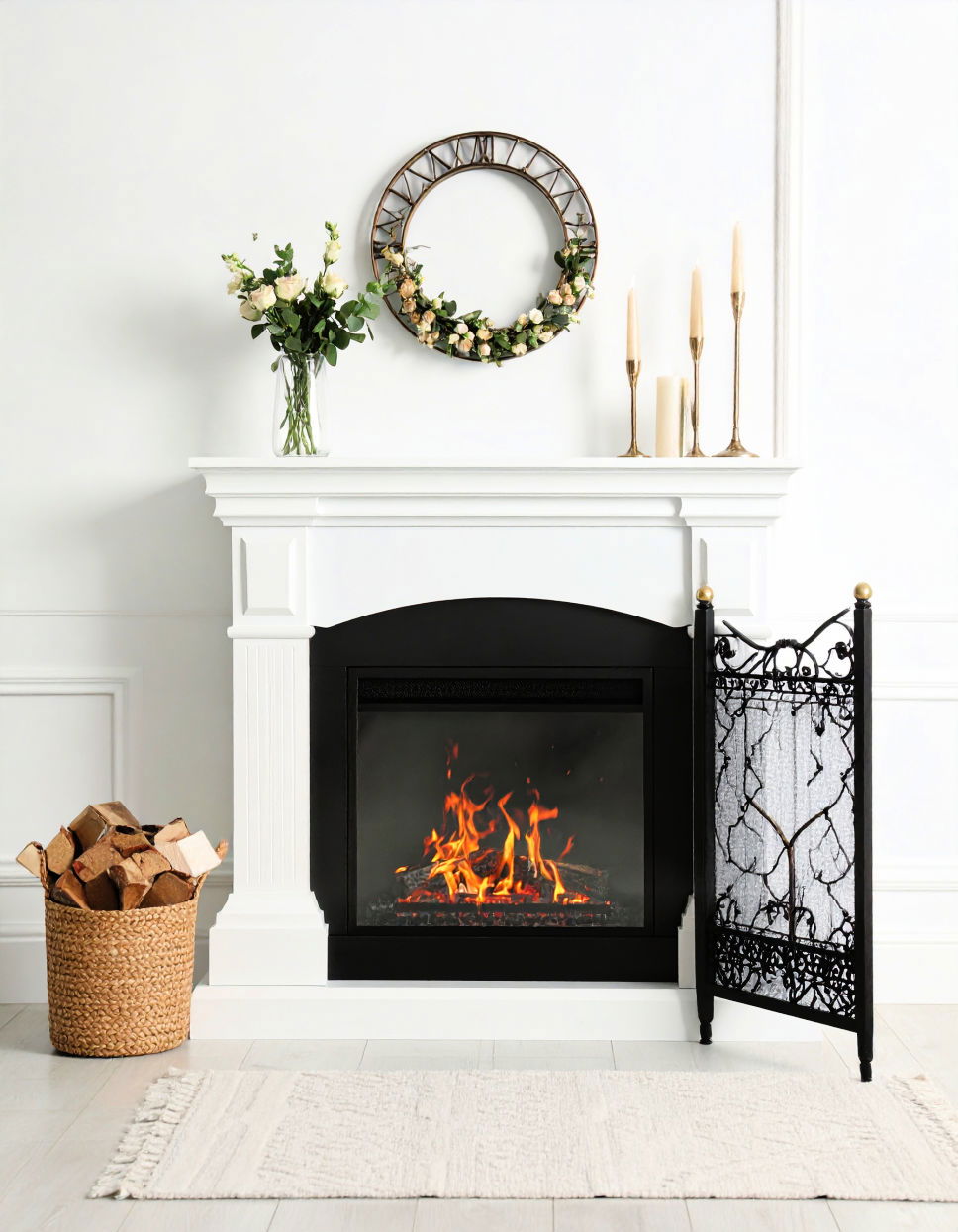 Modern Fireplace Screen