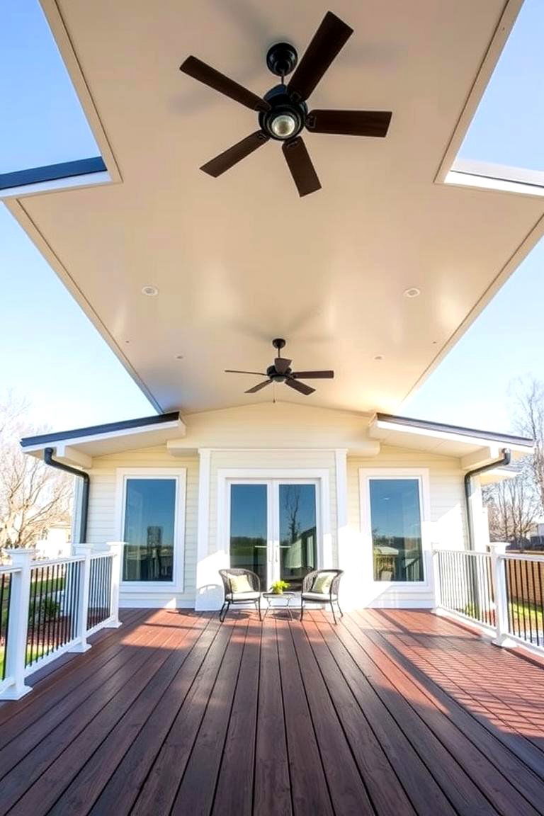 Modern Flat Roof for a Sleek Contemporary Look - 25 Covered Deck Ideas