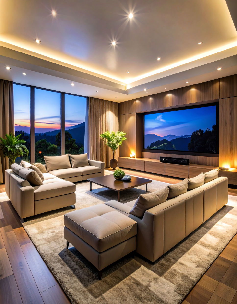 Modern Home Theater Setup