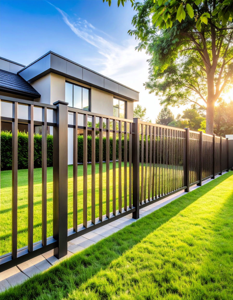 Modern Metal Fencing for Minimalist Appeal