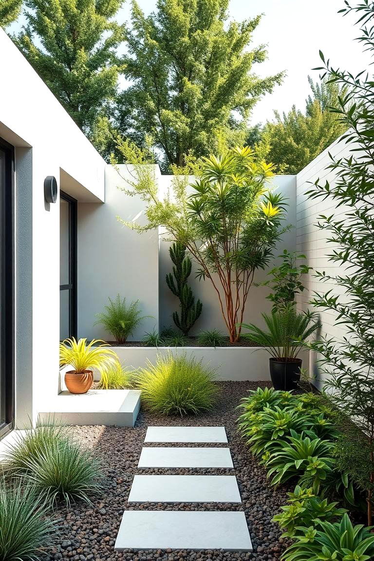 Modern Minimalist Gardens - 25 Garden Ideas