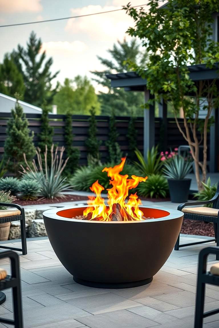 Modern Steel Fire Pit - 25 Fire Pit Ideas