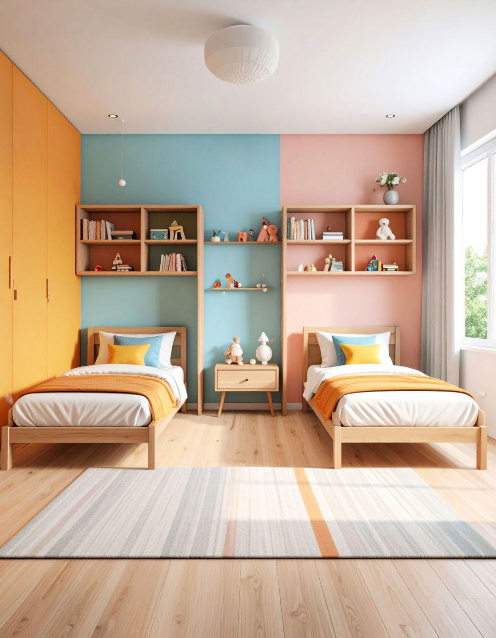 Modular Furniture for Growing Kids Twin Bedroom Ideas